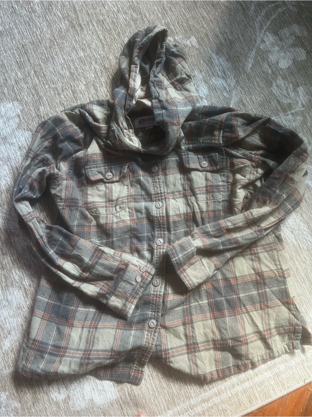 Northpoint Authentic Apparel Hooded Flannel Shirt